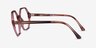 Ray-Ban RB5472 Britt Transparent Pink AcetateEyeglass Frames from EyeBuyDirect, Side View