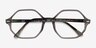 Ray-Ban RB5472 Britt Transparent Green AcetateEyeglass Frames from EyeBuyDirect, Closed View