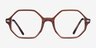 Ray-Ban RB5472 Britt Transparent Brown AcetateEyeglass Frames from EyeBuyDirect, Front View