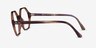 Ray-Ban RB5472 Britt Transparent Brown AcetateEyeglass Frames from EyeBuyDirect, Side View