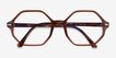 Ray-Ban RB5472 Britt Transparent Brown AcetateEyeglass Frames from EyeBuyDirect, Closed View
