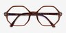 Ray-Ban RB5472 Britt Transparent Brown AcetateEyeglass Frames from EyeBuyDirect, Closed View