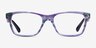 Vogue Eyewear VO2787 Striped Purple AcetateEyeglass Frames from EyeBuyDirect, Front View