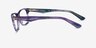 Vogue Eyewear VO2787 Striped Purple AcetateEyeglass Frames from EyeBuyDirect, Side View