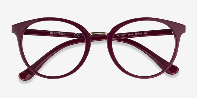 Vogue Eyewear VO5167 Red PlasticEyeglass Frames from EyeBuyDirect, Closed View