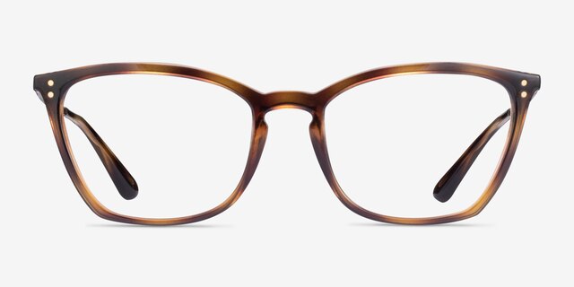 Vogue Eyewear VO5277 Transparent Tortoise PlasticEyeglass Frames from EyeBuyDirect, Front View