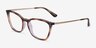 Vogue Eyewear VO5277 Transparent Tortoise PlasticEyeglass Frames from EyeBuyDirect, Angle View