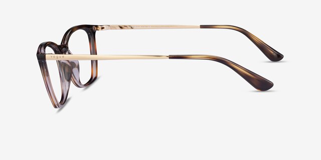 Vogue Eyewear VO5277 Transparent Tortoise PlasticEyeglass Frames from EyeBuyDirect, Side View