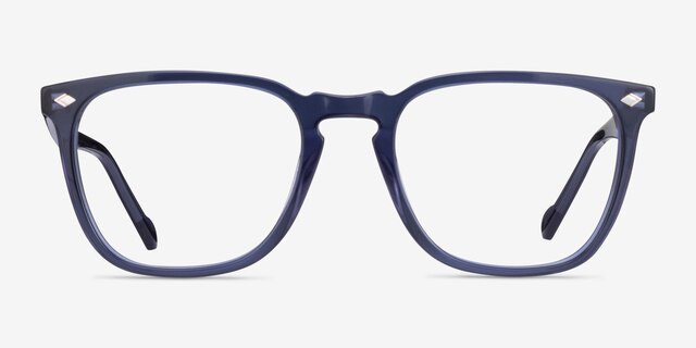 Vogue Eyewear VO5350 Transparent Blue AcetateEyeglass Frames from EyeBuyDirect, Front View