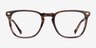 Vogue Eyewear VO5350 Striped Brown AcetateEyeglass Frames from EyeBuyDirect, Front View