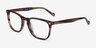Vogue Eyewear VO5350 Striped Brown AcetateEyeglass Frames from EyeBuyDirect, Angle View