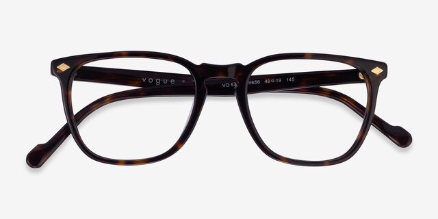 Vogue Eyewear VO5350 Dark Tortoise AcetateEyeglass Frames from EyeBuyDirect, Closed View