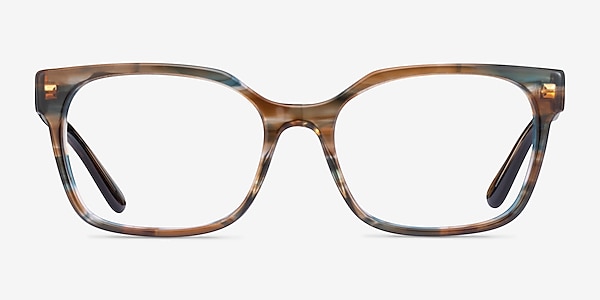 Vogue Eyewear VO5358 Striped Brown Blue Acetate Eyeglass Frames