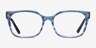 Vogue Eyewear VO5358 Striped Blue AcetateEyeglass Frames from EyeBuyDirect, Front View