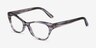 Vogue Eyewear VO5359 Striped Gray AcetateEyeglass Frames from EyeBuyDirect, Angle View