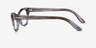 Vogue Eyewear VO5359 Striped Gray AcetateEyeglass Frames from EyeBuyDirect, Side View