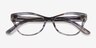 Vogue Eyewear VO5359 Striped Gray AcetateEyeglass Frames from EyeBuyDirect, Closed View