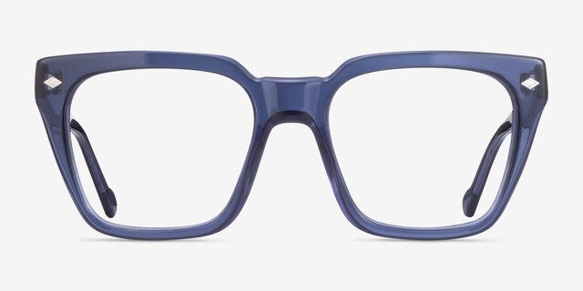 Vogue Eyewear VO5371 Transparent Blue AcetateEyeglass Frames from EyeBuyDirect, Front View