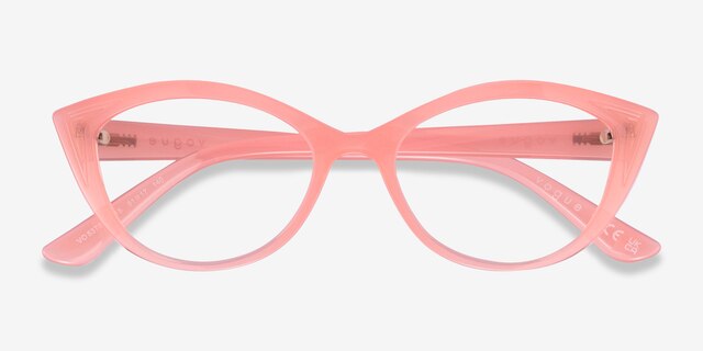 Vogue Eyewear VO5375 Rose PlastiqueMontures de lunettes de vue d'EyeBuyDirect, Vue Rapprochée
