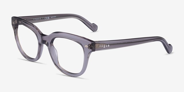 Vogue Eyewear VO5402 Transparent Gray AcetateEyeglass Frames from EyeBuyDirect, Angle View
