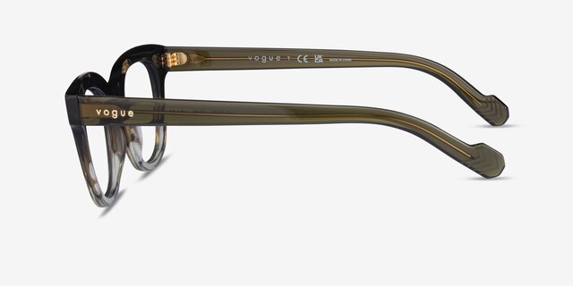 Vogue Eyewear VO5402 Gradient Green AcétateMontures de lunettes de vue d'EyeBuyDirect, Vue de Côté