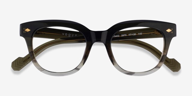 Vogue Eyewear VO5402 Gradient Green AcétateMontures de lunettes de vue d'EyeBuyDirect, Vue Rapprochée