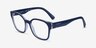 Vogue Eyewear VO5407 Dark Blue PlasticEyeglass Frames from EyeBuyDirect, Angle View