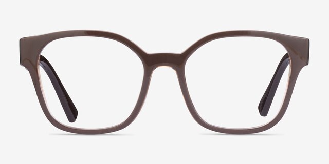 Vogue Eyewear VO5407 Brown Floral PlasticEyeglass Frames from EyeBuyDirect, Front View