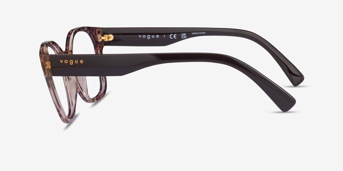 Vogue Eyewear VO5407 Brown Floral Plastic Eyeglass Frames from EyeBuyDirect