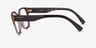 Vogue Eyewear VO5407 Brown Floral PlasticEyeglass Frames from EyeBuyDirect, Side View