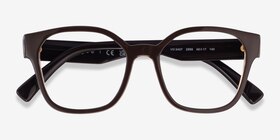 Vogue Eyewear VO5407 Brown Floral Plastique Montures de lunettes de vue d'EyeBuyDirect, Vue Rapprochée