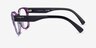 Vogue Eyewear VO5407 Black Purple PlasticEyeglass Frames from EyeBuyDirect, Side View