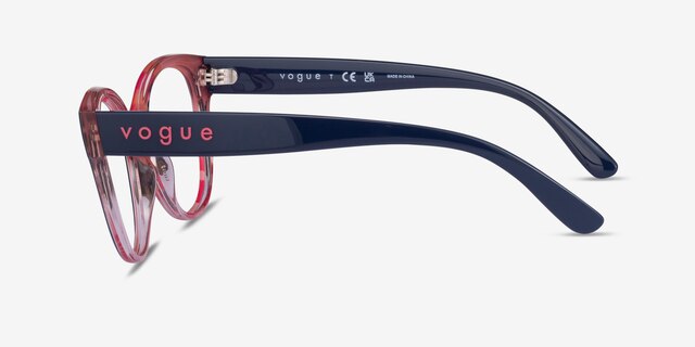 Vogue Eyewear VO5421 Dark Blue PlasticEyeglass Frames from EyeBuyDirect, Side View