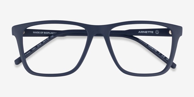 ARNETTE Big Bad Matte Blue PlastiqueMontures de lunettes de vue d'EyeBuyDirect, Vue Rapprochée