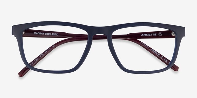 ARNETTE Roboto Matte Blue PlasticEyeglass Frames from EyeBuyDirect, Closed View