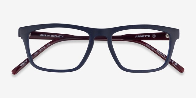 ARNETTE Roboto Dark Blue PlasticEyeglass Frames from EyeBuyDirect, Closed View