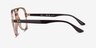 Ray-Ban RB4376V Transparent Brown PlasticEyeglass Frames from EyeBuyDirect, Side View