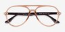 Ray-Ban RB4376V Transparent Brown PlasticEyeglass Frames from EyeBuyDirect, Closed View