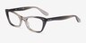 Ray-Ban RB5499 Lady Burbank Transparent Gray AcetateEyeglass Frames from EyeBuyDirect, Angle View