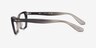 Ray-Ban RB5499 Lady Burbank Transparent Gray AcetateEyeglass Frames from EyeBuyDirect, Side View