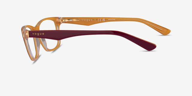 Vogue Eyewear VO2787 Red Yellow AcetateEyeglass Frames from EyeBuyDirect, Side View