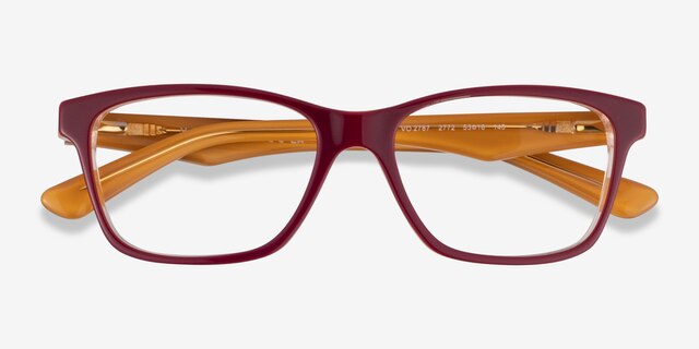 Vogue Eyewear VO2787 Red Yellow AcetateEyeglass Frames from EyeBuyDirect, Closed View