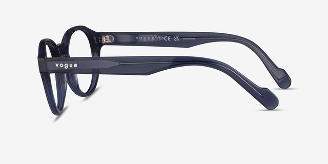 Vogue Eyewear VO5332 Transparent Blue AcetateEyeglass Frames from EyeBuyDirect, Side View