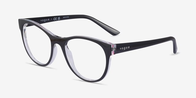 Vogue Eyewear VO5336 Black PlasticEyeglass Frames from EyeBuyDirect, Angle View
