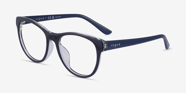 Vogue Eyewear VO5336F Blue AcetateEyeglass Frames from EyeBuyDirect, Angle View