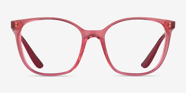 Vogue Eyewear VO5356 Transparent Pink PlasticEyeglass Frames from EyeBuyDirect, Front View