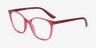 Vogue Eyewear VO5356 Transparent Pink PlasticEyeglass Frames from EyeBuyDirect, Angle View