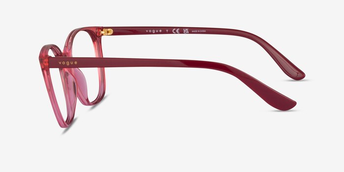 Vogue Eyewear VO5356 Transparent Pink Plastic Eyeglass Frames from EyeBuyDirect