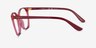 Vogue Eyewear VO5356 Transparent Pink PlasticEyeglass Frames from EyeBuyDirect, Side View