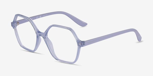 Vogue Eyewear VO5363 Transparent Purple PlasticEyeglass Frames from EyeBuyDirect, Angle View